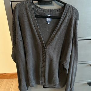 Gap black/charcoal cardigan.